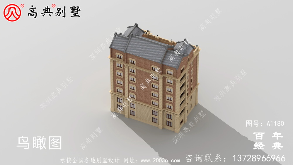 347平方米農村法式別墅設計,包括全套施工圖