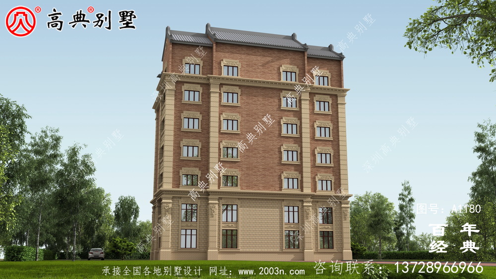 347平方米農村法式別墅設計,包括全套施工圖