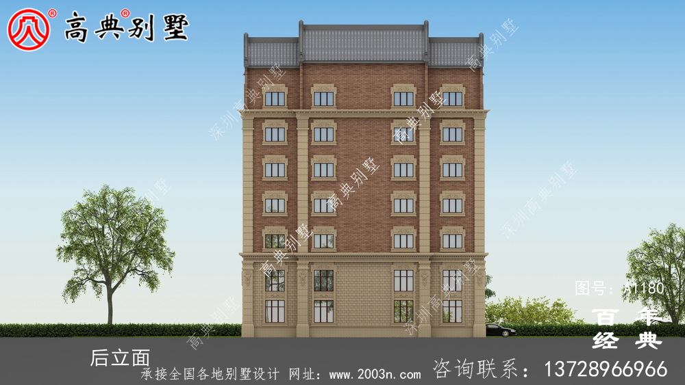 347平方米農村法式別墅設計,包括全套施工圖