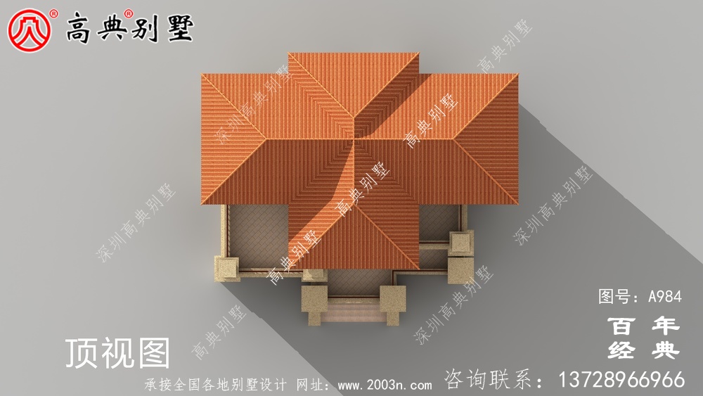 簡單實用的五層農村自建住宅設計，面積159平方米。