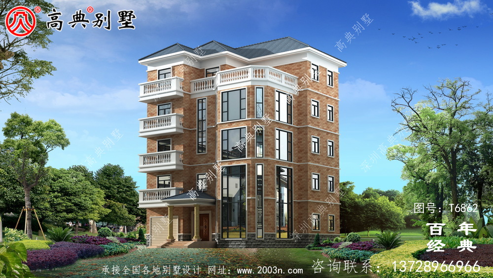 農村五層建筑設計,占地743平方米,歐式高端大氣 農村五層建筑設計,占地743平方米,歐式高端大氣