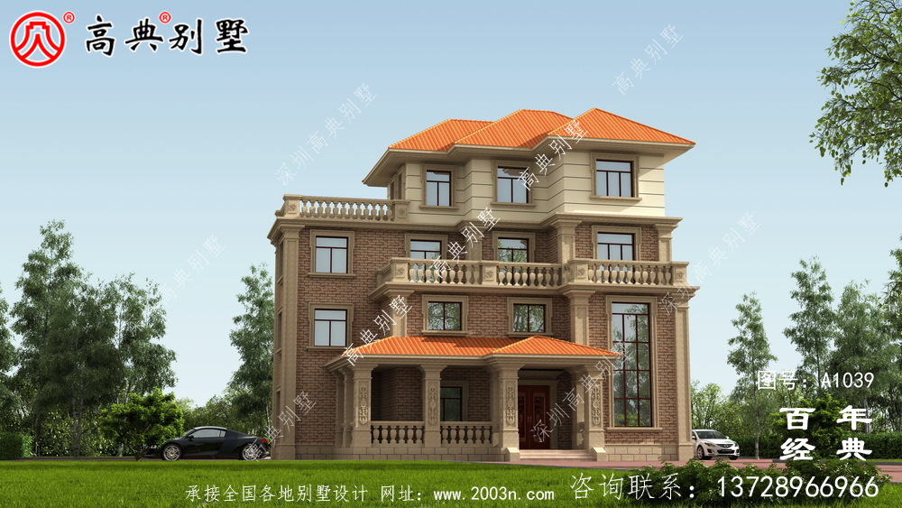 四層自營住宅設計圖紙設計照片，復式農村別墅，廚房獨立清潔衛生