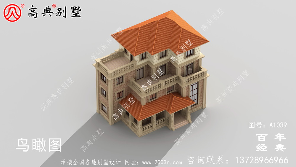 四層自營住宅設計圖紙設計照片，復式農村別墅，廚房獨立清潔衛生