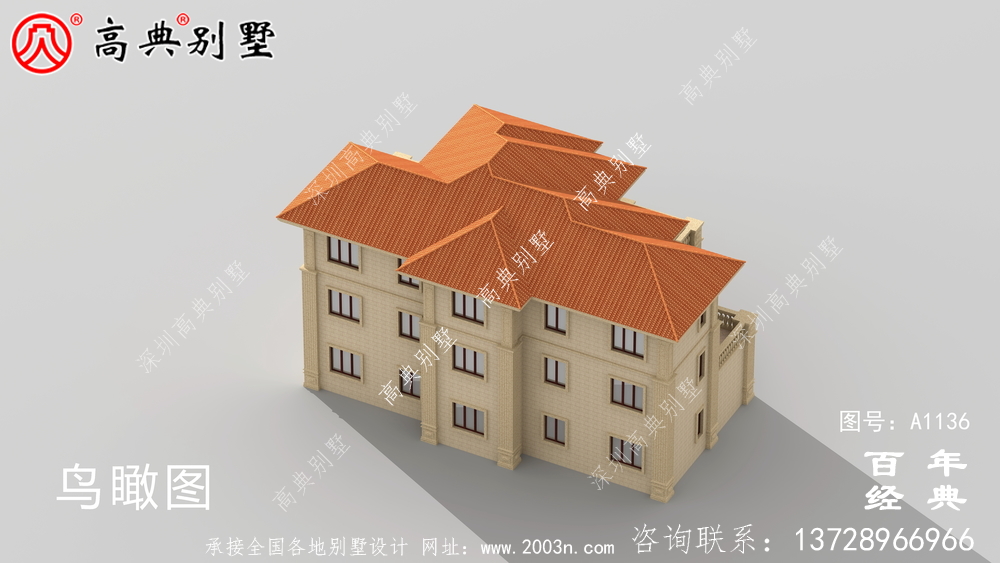 歐式三層別墅設(shè)計圖及效果圖,帶車庫設(shè)計房屋精選