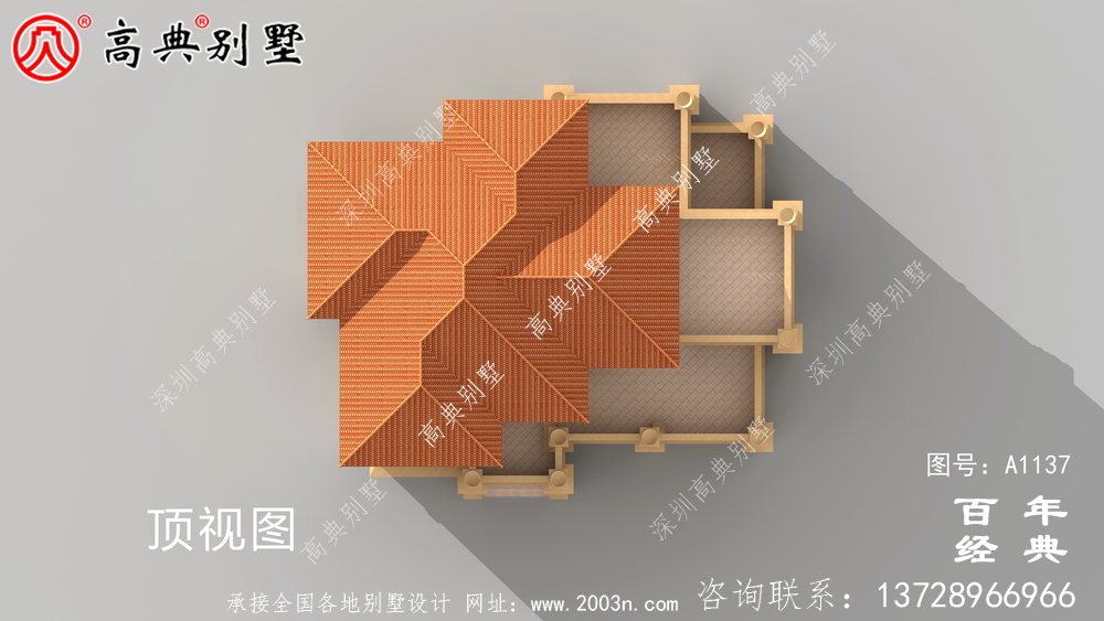新農村四層別墅設計圖紙和效果圖,全套cad建筑圖紙