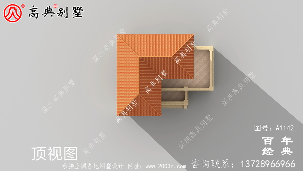 三層新農村別墅設計圖,CAD設計圖+HD效果圖