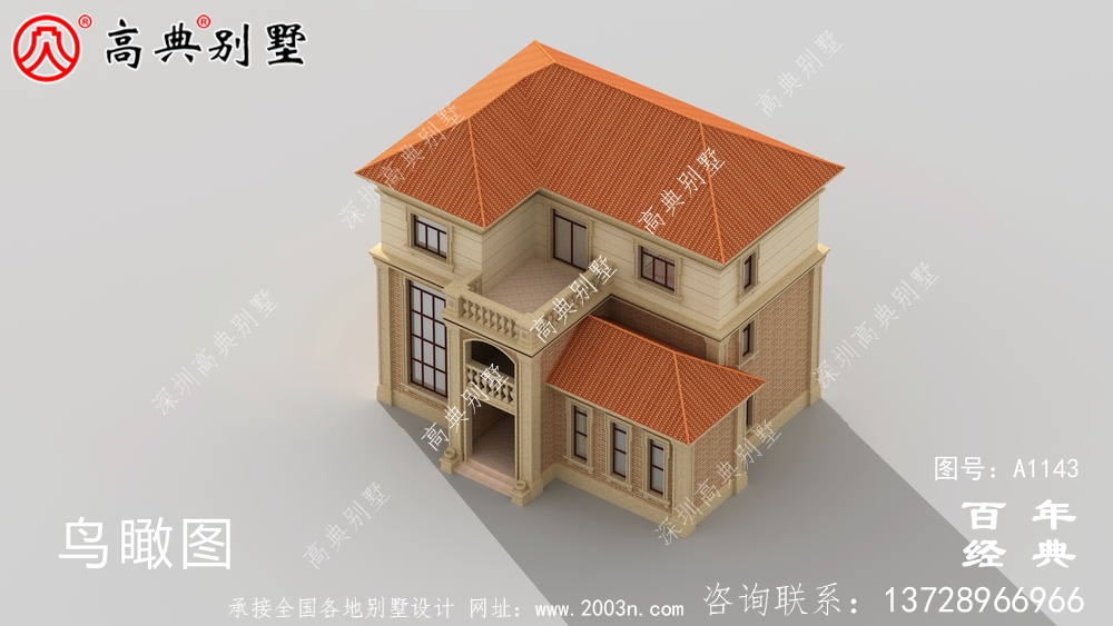 新農(nóng)村一棟帶陽(yáng)臺(tái)的實(shí)用三層住宅設(shè)計(jì)圖面積為155平方米。