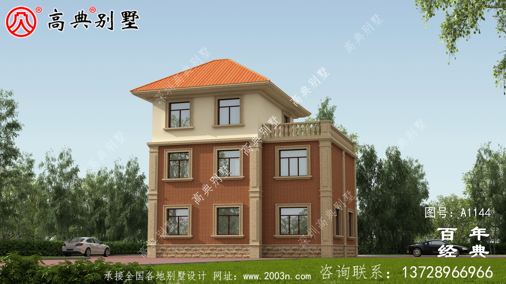 30萬預算三層別墅設計圖紙及效果圖,推薦新農村自建