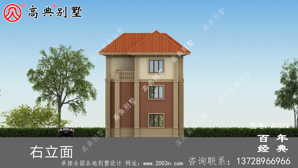 最新歐式三層別墅設計紙帶效果圖,高檔私人別墅設計平面圖