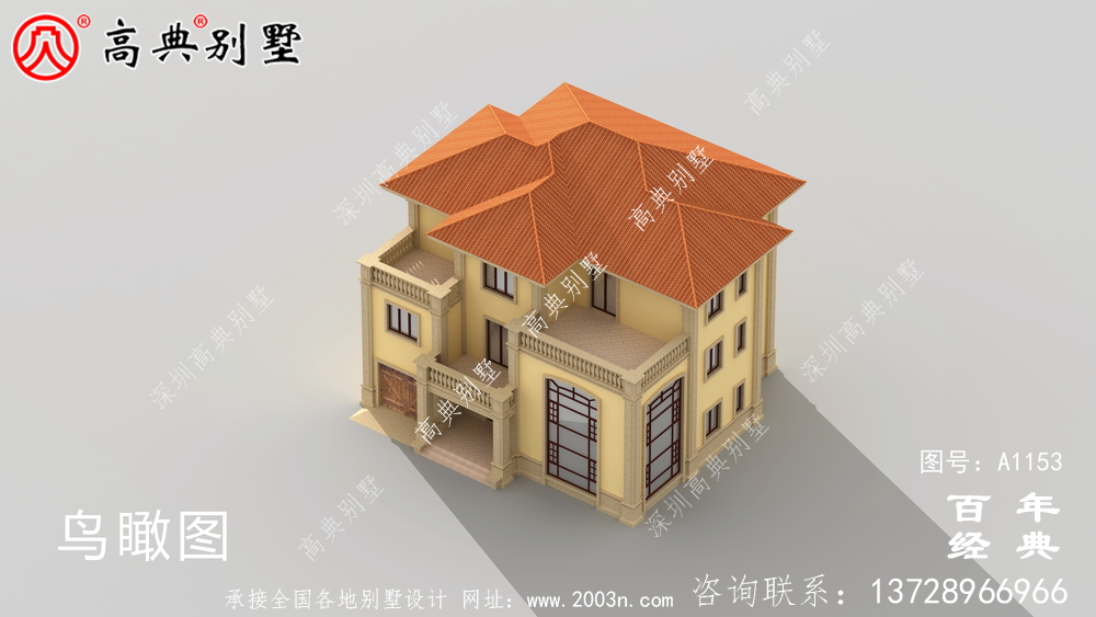207平方米別墅設計圖紙(含效果圖),農村別墅方案選擇