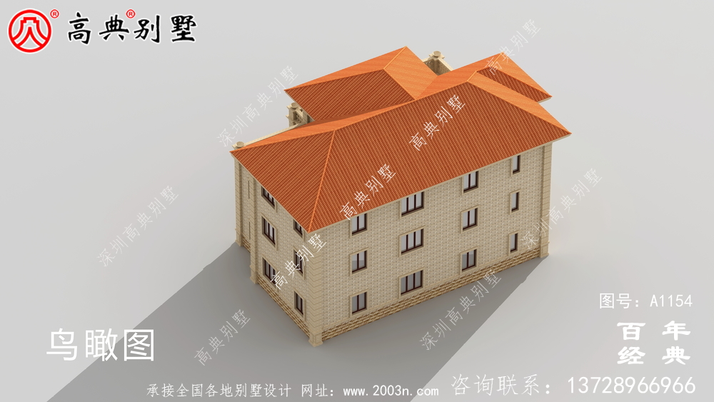 243平方米歐式三層別墅設計圖紙，效果圖一套cad施工圖