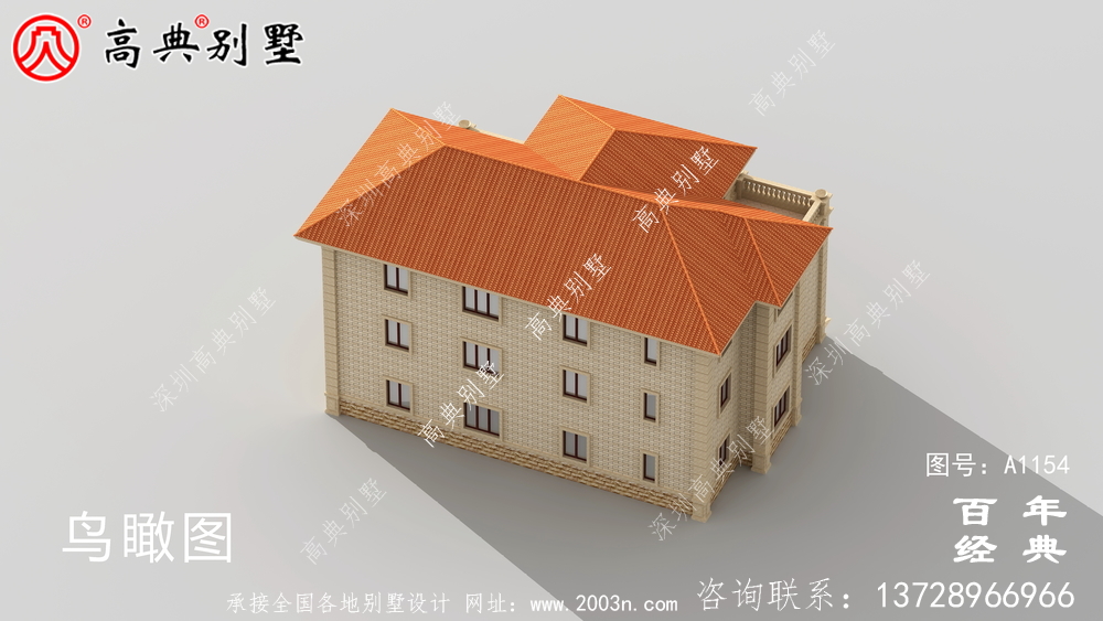 243平方米歐式三層別墅設計圖紙，效果圖一套cad施工圖
