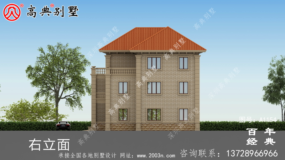 243平方米歐式三層別墅設計圖紙，效果圖一套cad施工圖