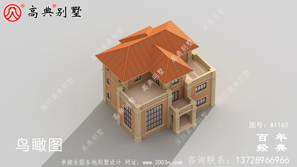 三樓歐式別墅設計圖，別墅設計方案(含效果圖)