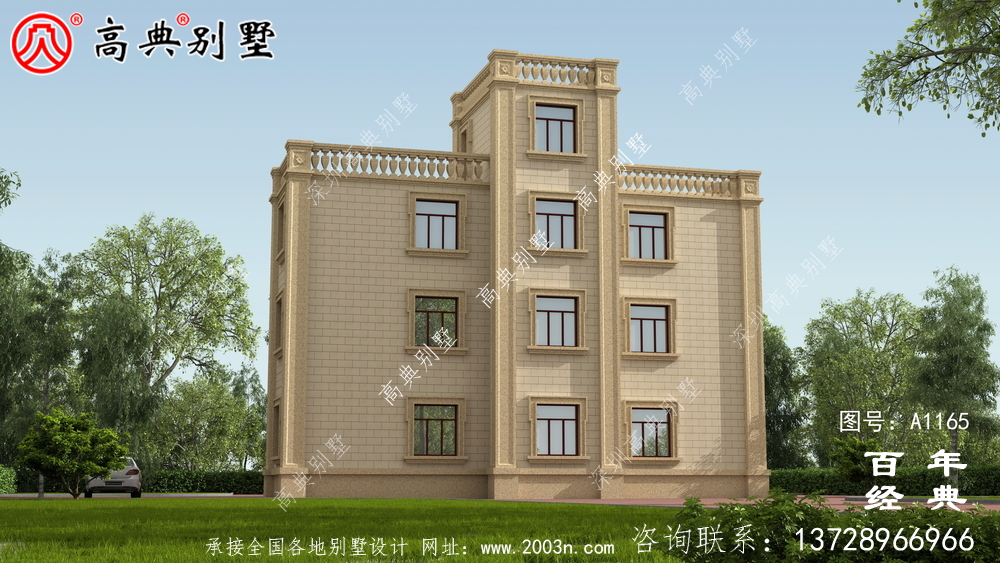 豪華復式三層別墅設計圖紙、效果圖+施工圖+結構施工圖