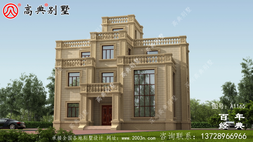 豪華復式三層別墅設計圖紙、效果圖+施工圖+結構施工圖