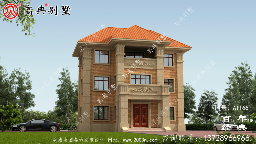 三層新農村住宅設計圖紙(包括效果圖)和別墅設計圖紙 三層新農村住宅設計圖紙(包括效果圖)和別墅設計圖紙
