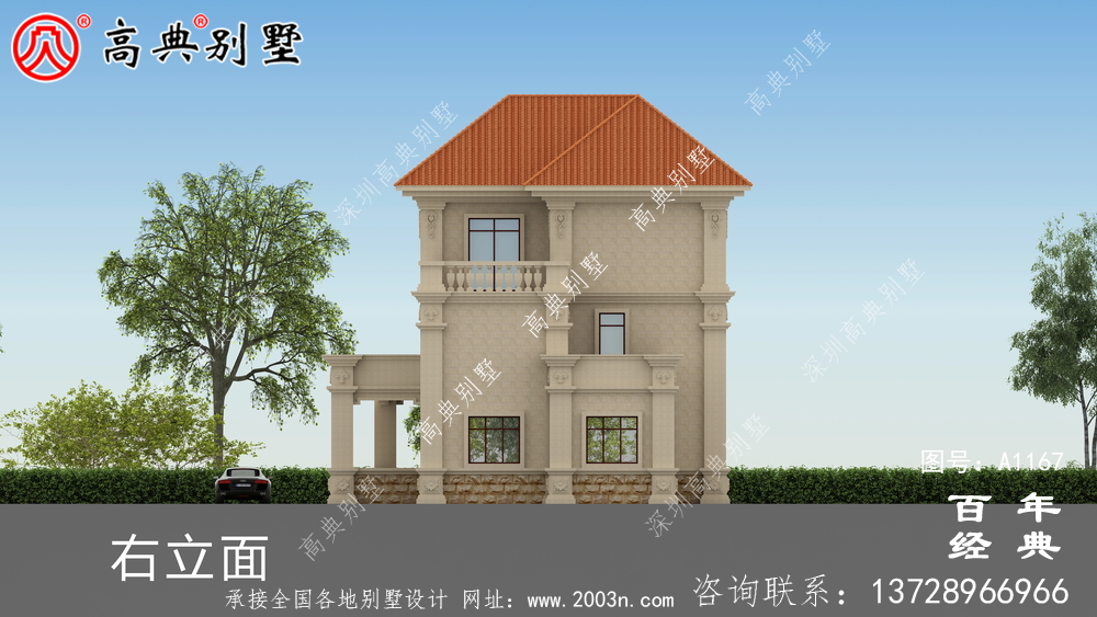 歐式三層別墅住宅設(shè)計(jì)圖紙及效果圖