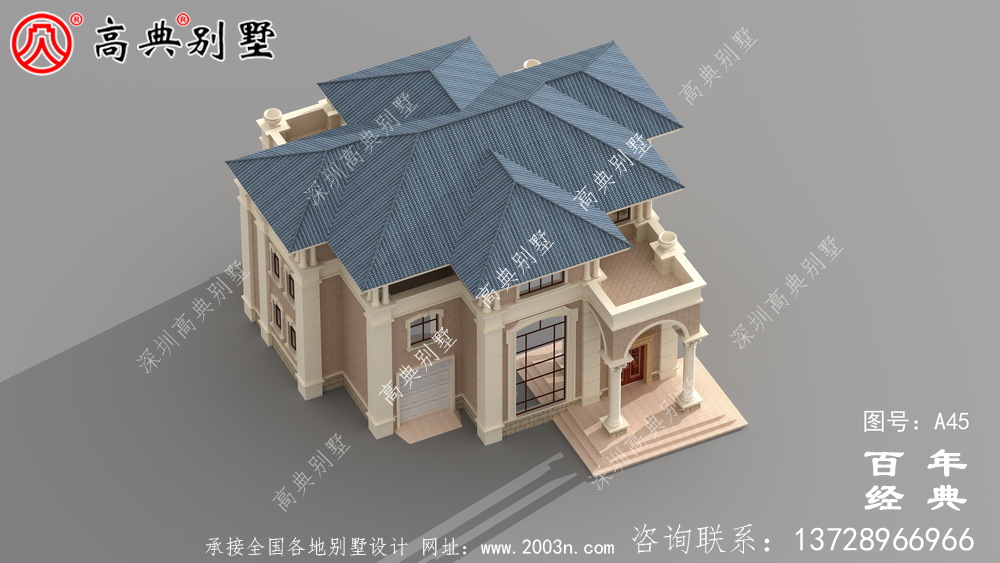農村歐式三層別墅設計圖 三層農村建筑師設計圖