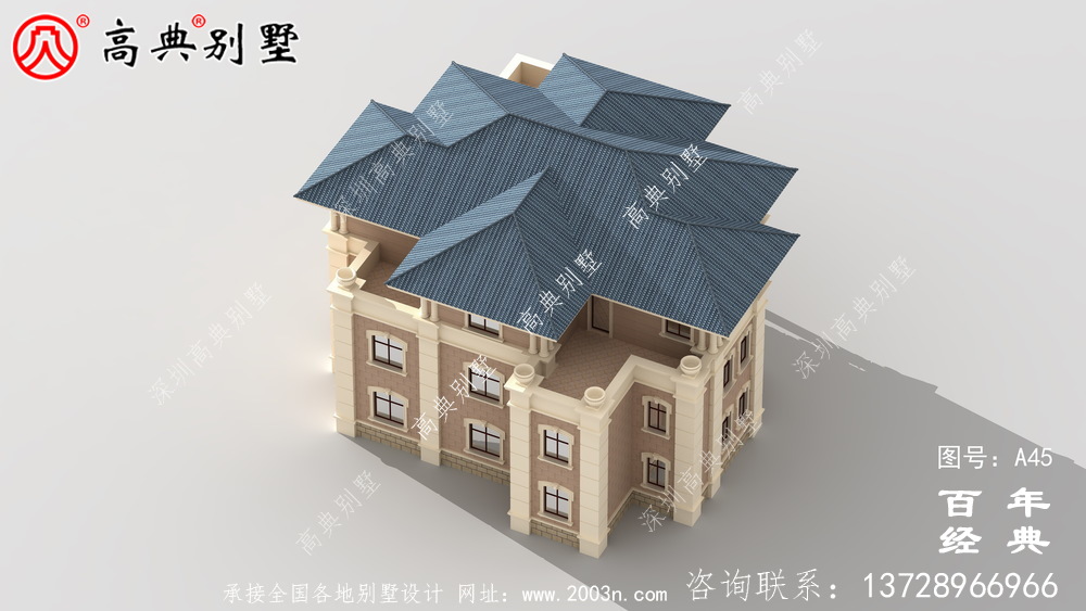 農村歐式三層別墅設計圖 三層農村建筑師設計圖