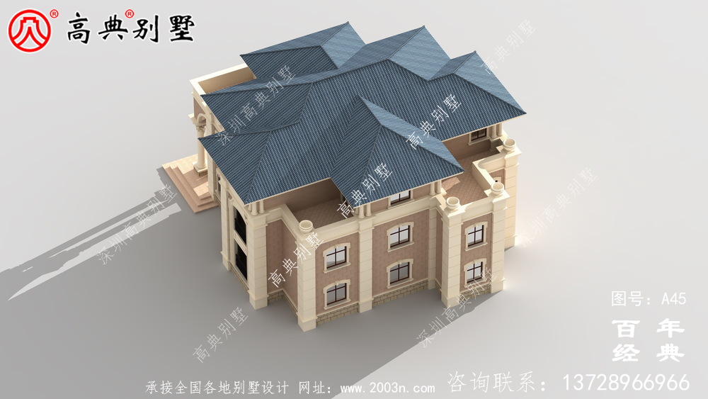 農村歐式三層別墅設計圖 三層農村建筑師設計圖
