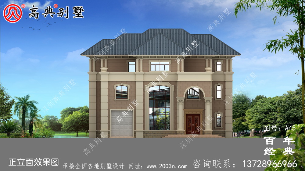 農村歐式三層別墅設計圖 三層農村建筑師設計圖
