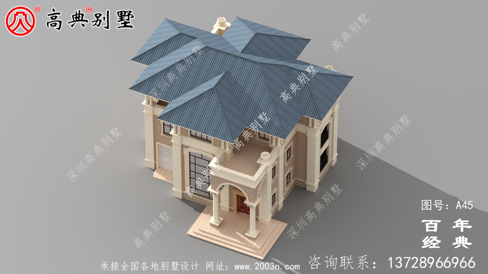 農村歐式三層別墅設計圖 三層農村建筑師設計圖