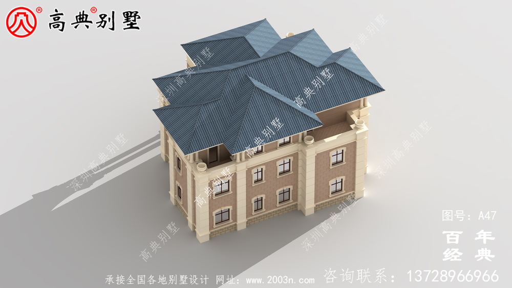 新農村三樓帶露臺的小別墅設計圖 農村三樓設計圖