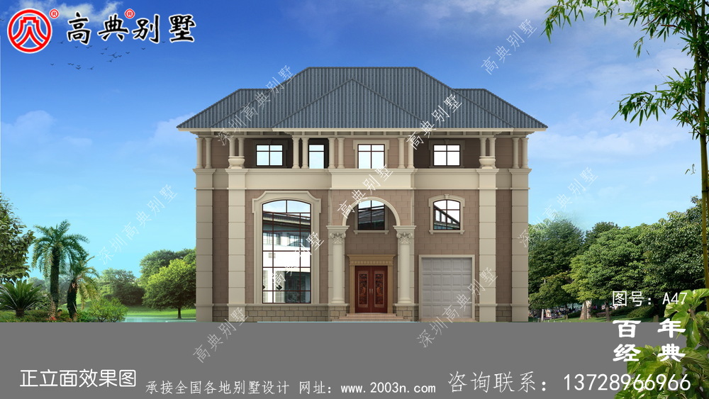 新農村三樓帶露臺的小別墅設計圖 農村三樓設計圖