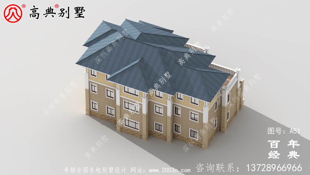 歐式三層帶陽臺車庫別墅設計施工圖紙 農村三層別墅設計