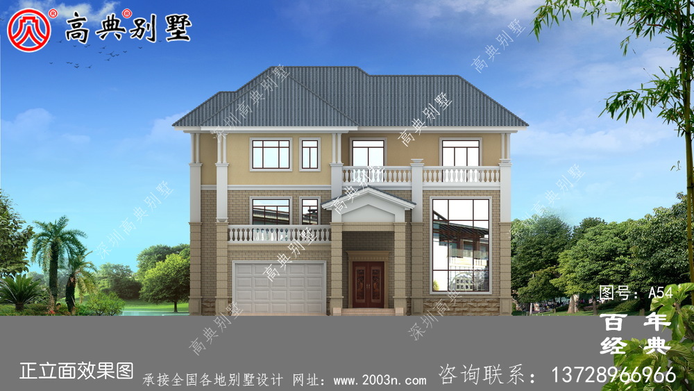 三樓帶露臺(tái)的新農(nóng)村別墅設(shè)計(jì)及效果圖 三樓自建農(nóng)村設(shè)計(jì)圖