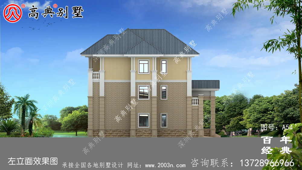 三樓帶露臺(tái)的新農(nóng)村別墅設(shè)計(jì)及效果圖 三樓自建農(nóng)村設(shè)計(jì)圖