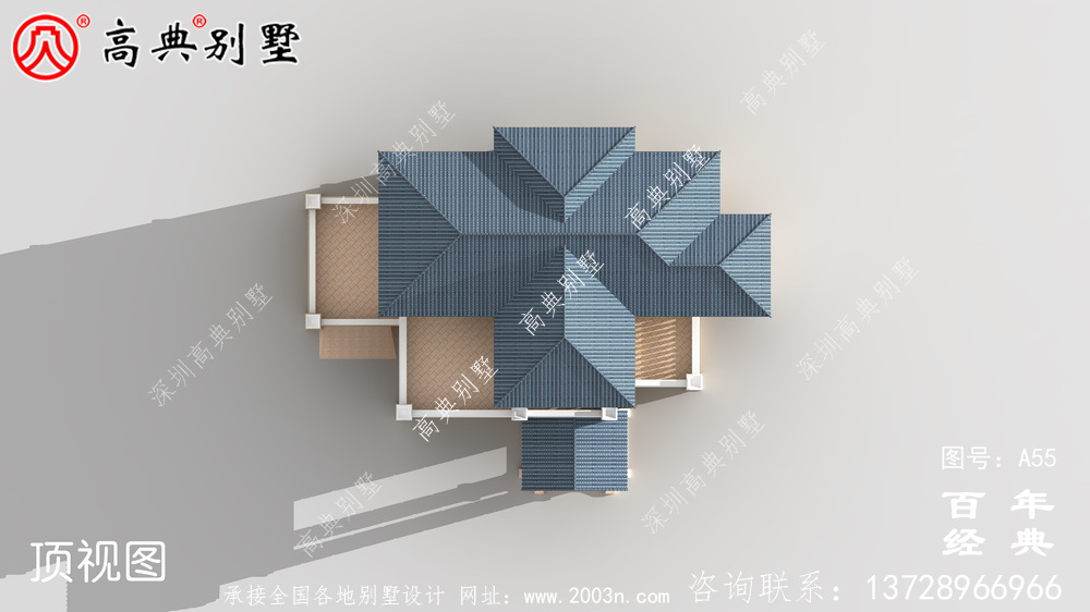 美麗的三樓簡歐別墅設計圖施工圖與效果圖_農村三樓別墅設計