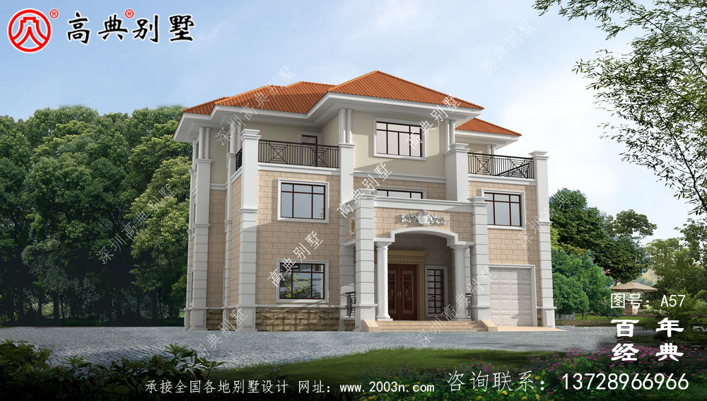 三層新農村小別墅設計圖施工圖_農村三層住宅設計 三層新農村小別墅設計圖施工圖_農村三層住宅設計