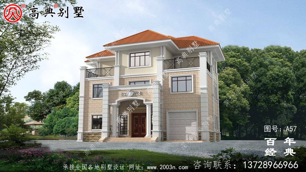 三層新農村小別墅設計圖施工圖_農村三層住宅設計