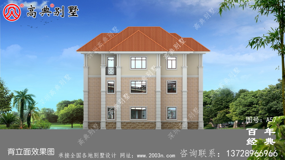 三層新農村小別墅設計圖施工圖_農村三層住宅設計