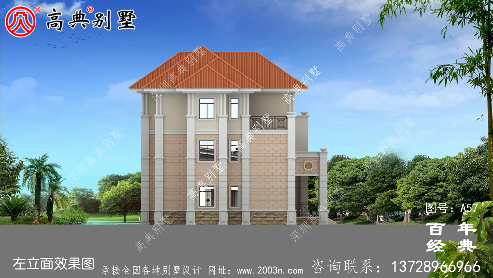 三層新農村小別墅設計圖施工圖_農村三層住宅設計