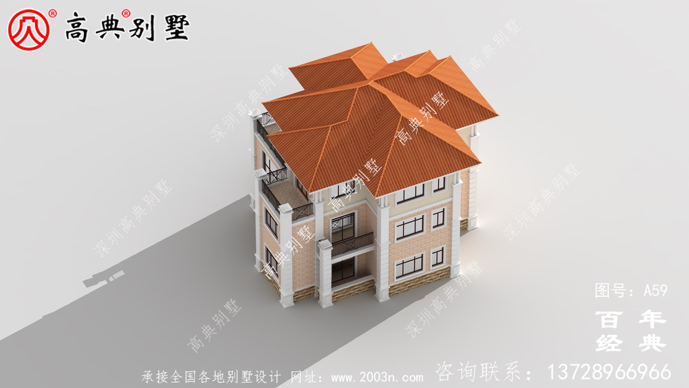 三樓車庫歐式別墅設(shè)計(jì)施工圖與效果圖 三樓別墅設(shè)計(jì)圖