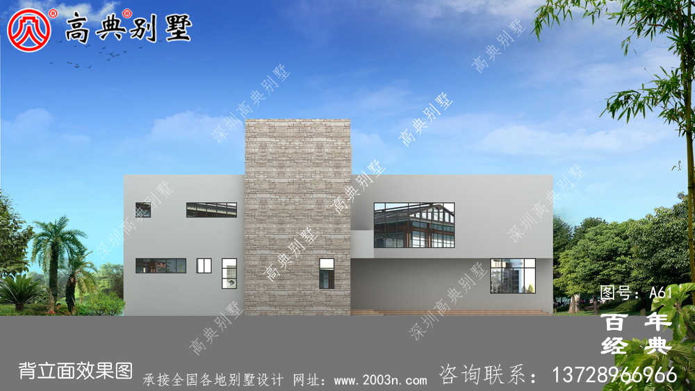 新農(nóng)村三層平屋頂別墅圖紙與效果圖_農(nóng)村三層住宅設(shè)計(jì)圖