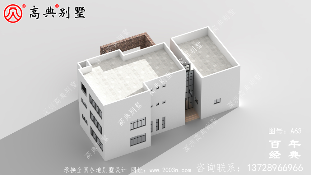 新農(nóng)村三層帶車庫(kù)現(xiàn)代別墅圖紙及效果圖_農(nóng)村三層自建住宅設(shè)計(jì)圖