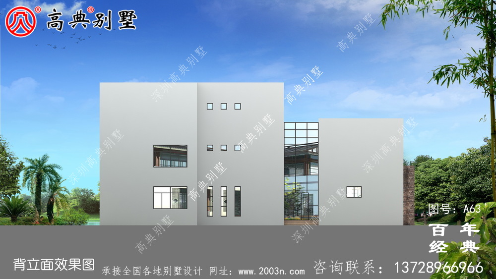 新農(nóng)村三層帶車庫(kù)現(xiàn)代別墅圖紙及效果圖_農(nóng)村三層自建住宅設(shè)計(jì)圖
