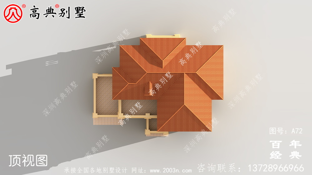 新農村三層別墅帶陽臺設計施工圖_農村三層別墅設計圖紙