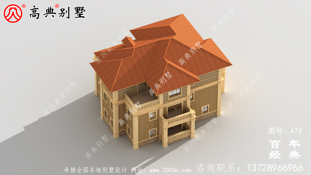 三樓帶車庫的歐式別墅設計圖紙_農村三樓別墅圖紙