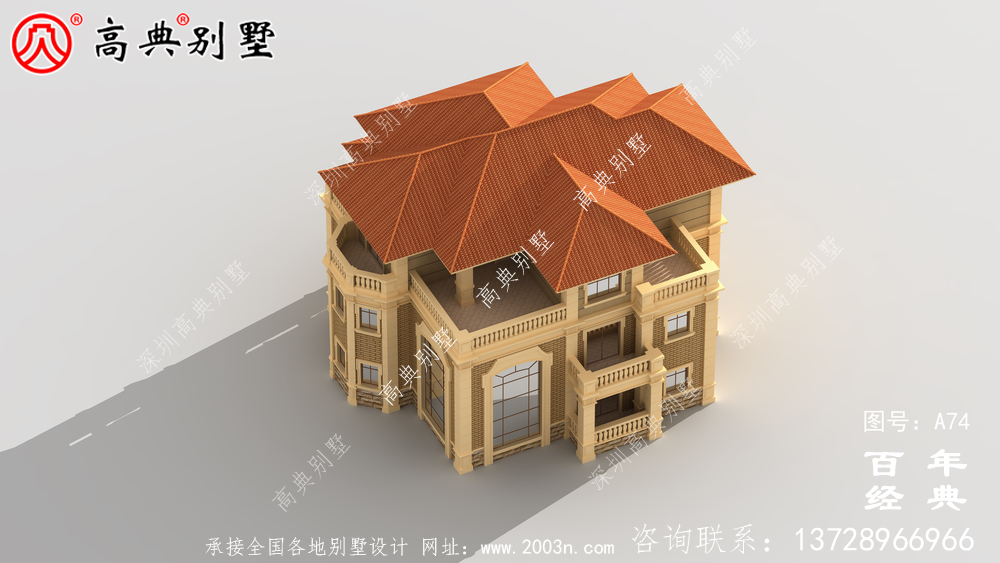 三層帶停車位和陽臺鄉村建造房屋設計圖紙_農村三層別墅設計圖