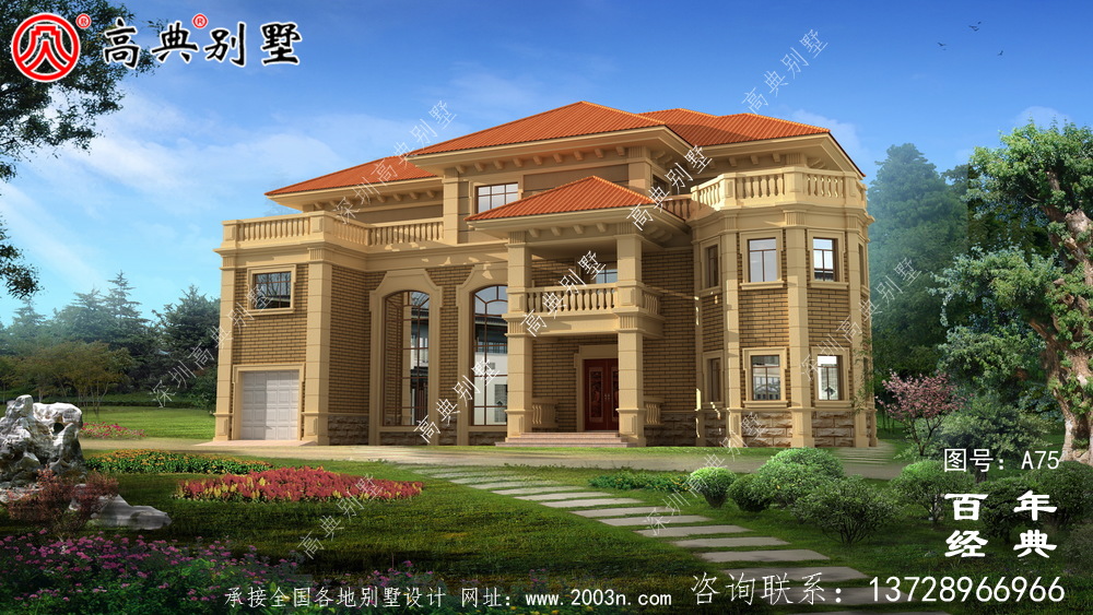 三層奢華歐式別墅外型設計效果圖及施工圖紙_三層別墅設計圖紙 三層奢華歐式別墅外型設計效果圖及施工圖紙_三層別墅設計圖紙