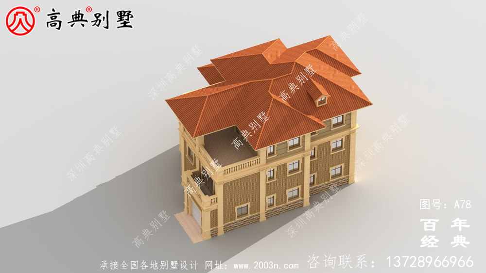 歐式三層帶露臺(tái)農(nóng)村別墅設(shè)計(jì)圖紙_三層歐式別墅設(shè)計(jì)圖紙效果圖