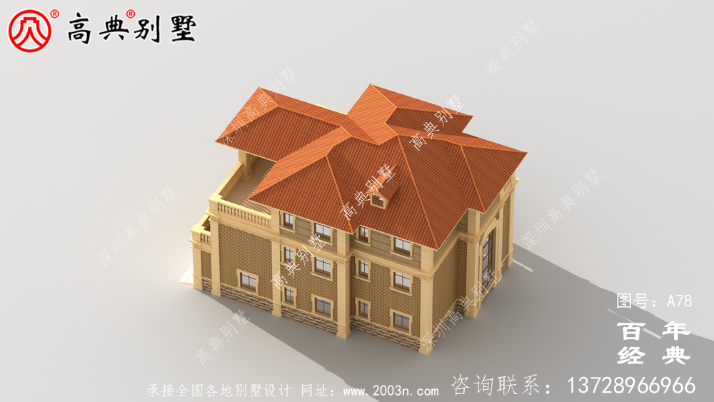 歐式三層帶露臺(tái)農(nóng)村別墅設(shè)計(jì)圖紙_三層歐式別墅設(shè)計(jì)圖紙效果圖