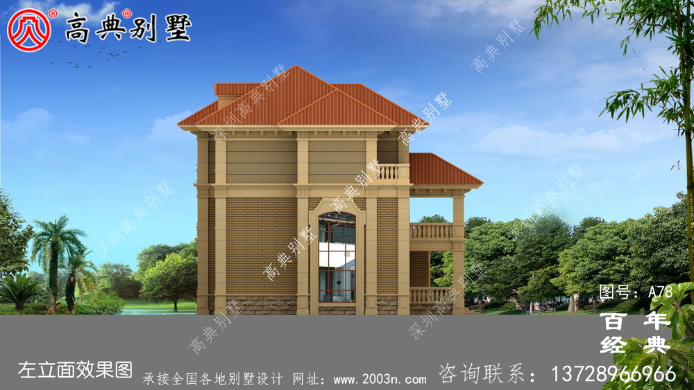 歐式三層帶露臺(tái)農(nóng)村別墅設(shè)計(jì)圖紙_三層歐式別墅設(shè)計(jì)圖紙效果圖