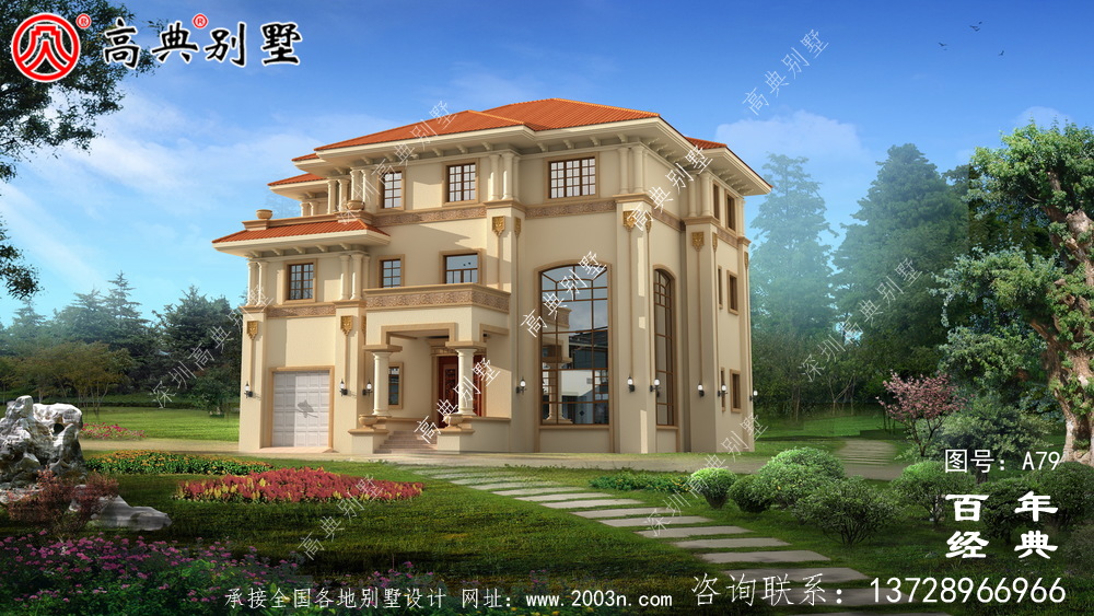 新農村建設三層帶陽臺中高檔小別墅設計圖紙_三層鄉村建造房屋設計圖紙 新農村建設三層帶陽臺中高檔小別墅設計圖紙_三層鄉村建造房屋設計圖紙