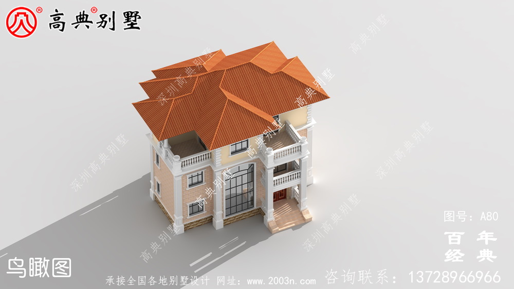 新農(nóng)村三樓帶陽臺(tái)的別墅設(shè)計(jì)圖_農(nóng)村自建設(shè)計(jì)圖
